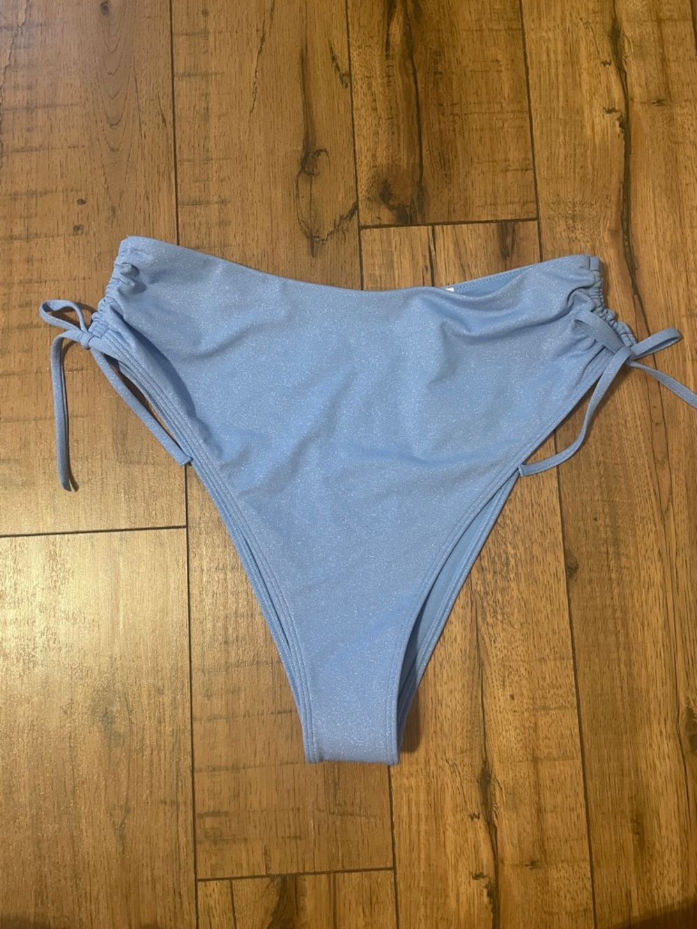 Light Blue Shimmer Abercrombie Cheeky Bikini Bottoms